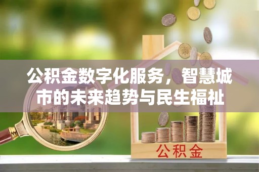 长葛公积金数字化服务，智慧城市的未来趋势与民生福祉