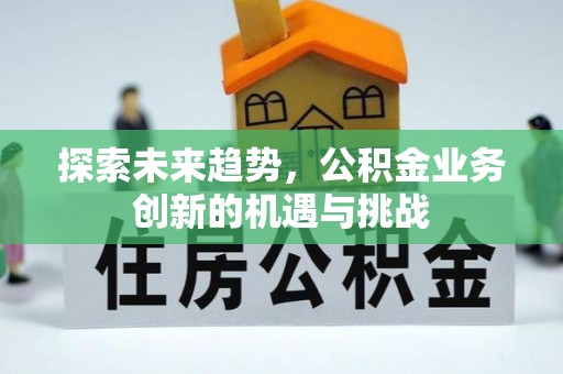 长葛探索未来趋势，公积金业务创新的机遇与挑战