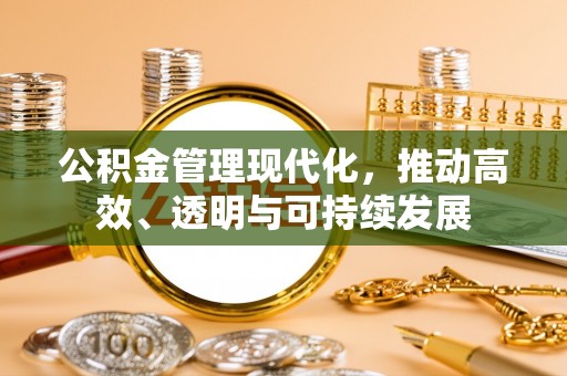 长葛公积金管理现代化，推动高效、透明与可持续发展