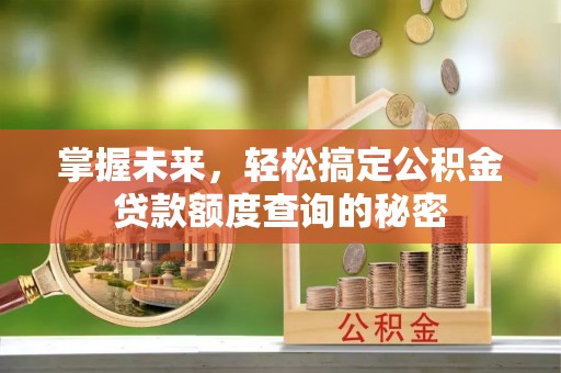 长葛掌握未来，轻松搞定公积金贷款额度查询的秘密