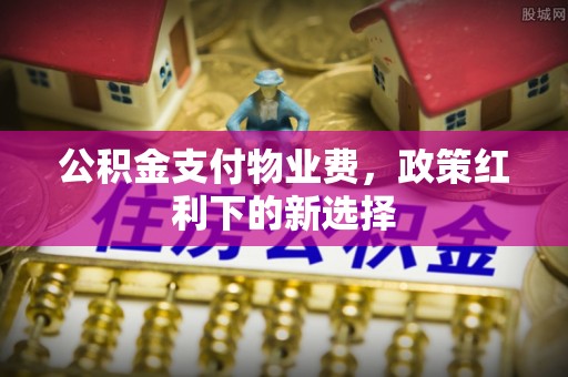 长葛公积金支付物业费，政策红利下的新选择