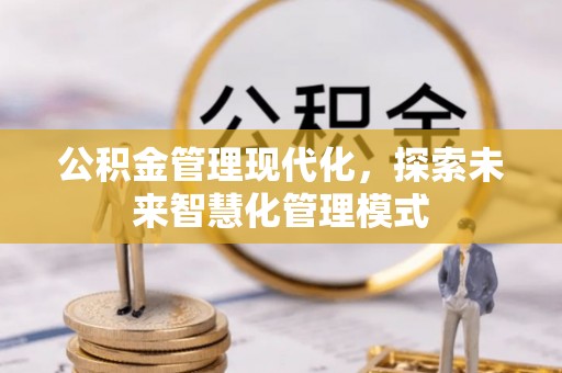 长葛公积金管理现代化，探索未来智慧化管理模式