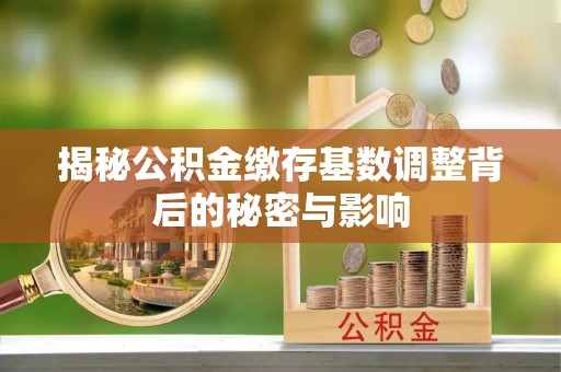长葛揭秘公积金缴存基数调整背后的秘密与影响