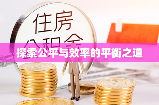 长葛探索公平与效率的平衡之道
